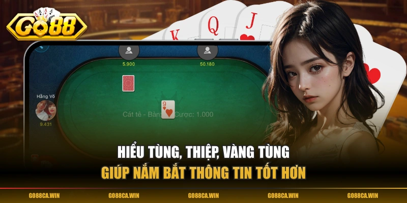 Hiểu Tùng, Thiệp, Vàng Tùng giúp nắm bắt thông tin tốt hơn