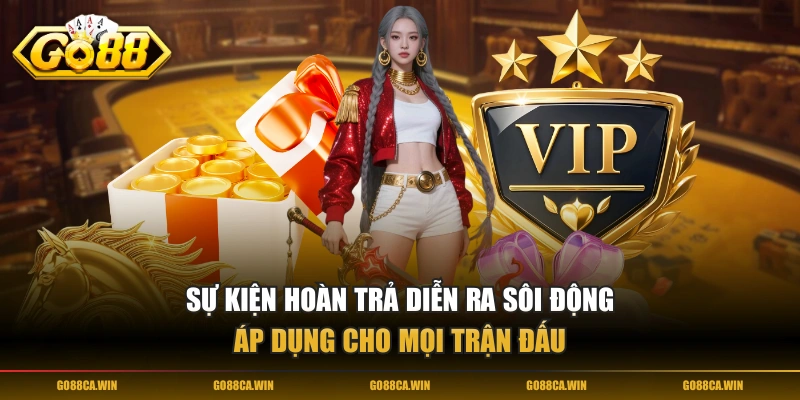 Sự kiện hoàn trả diễn ra sôi động, áp dụng cho mọi trận đấu